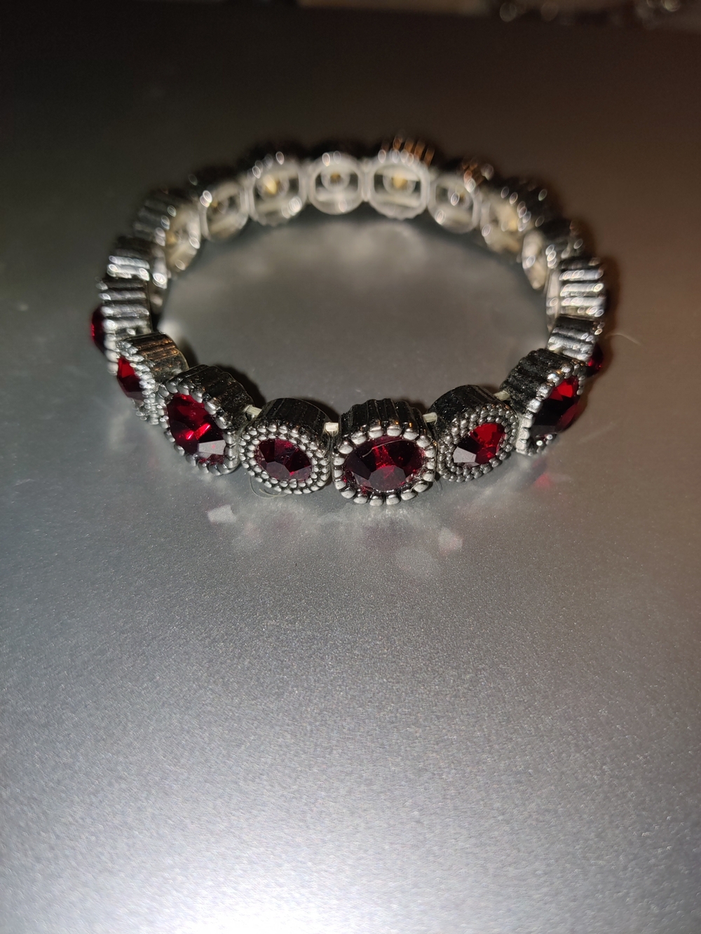 Phenomenally Perennial Red Bracelet (Stretchy)
